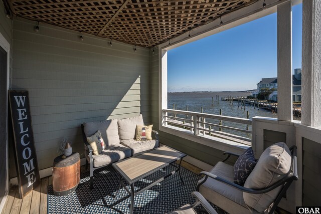 813 Pirates Way Unit 813, Manteo, NC 27954 - balcony featuring a water view