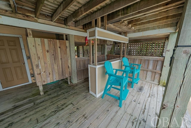 view of wooden terrace