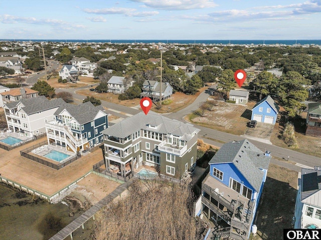 bird's eye view featuring a residential view