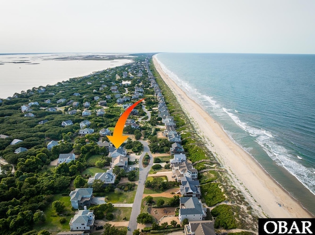 123 Skimmer Way Lot 48, Duck, NC 27949 - aerial overview of property's location with unending shoreline
