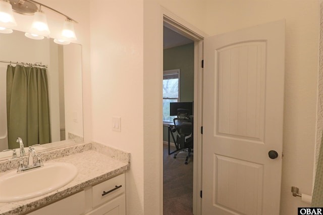 bathroom with vanity