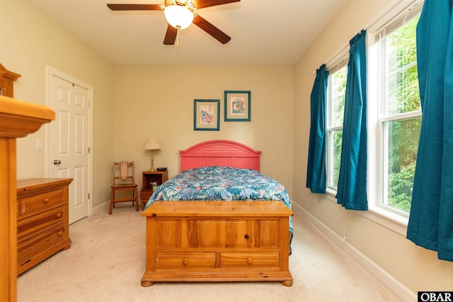 715 Arvilla Ln Lot 4, Manteo, NC 27954 - bedroom with carpet flooring and a ceiling fan