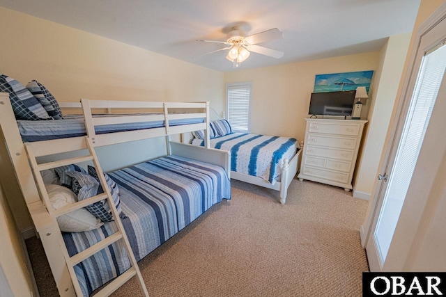108 E Fresh Pond Dr Lot 24, Kill Devil Hills, NC 27948 - bedroom featuring carpet floors and ceiling fan
