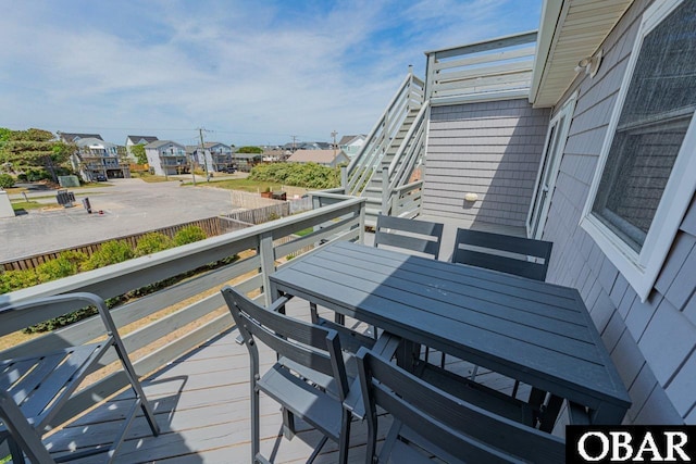 108 E Fresh Pond Dr Lot 24, Kill Devil Hills, NC 27948 - wooden deck with outdoor dining area