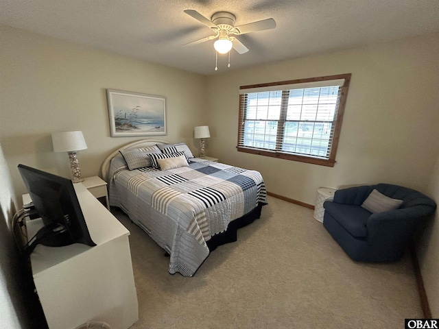 2429 S Virginia Dare Trl Unit 4, Nags Head, NC 27959 - bedroom featuring light colored carpet and a ceiling fan