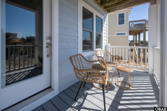 balcony with a porch