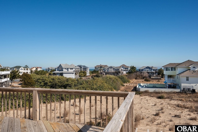 deck featuring a residential view