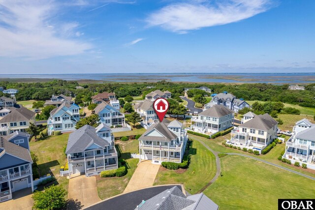 716 Moongate Ln Lot 51, Corolla, NC 27927 - aerial view of residential area with a nearby body of water