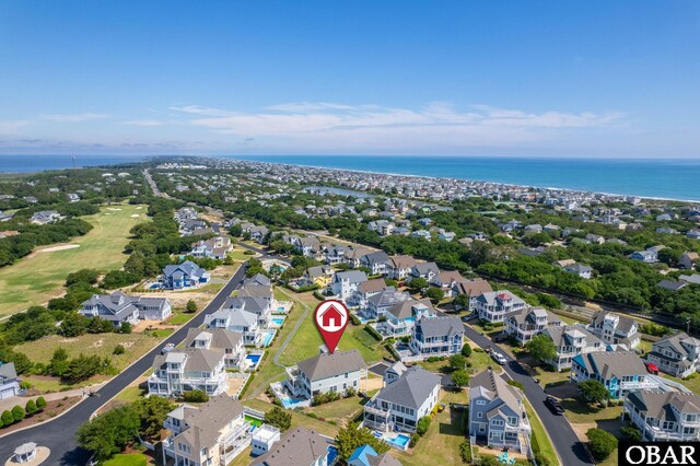 716 Moongate Ln Lot 51, Corolla, NC 27927 - aerial perspective of suburban area featuring a large body of water