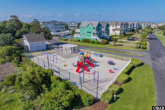 612 Pirates Way Unit # 612B, Manteo, NC 27954 - aerial view of residential area with a park