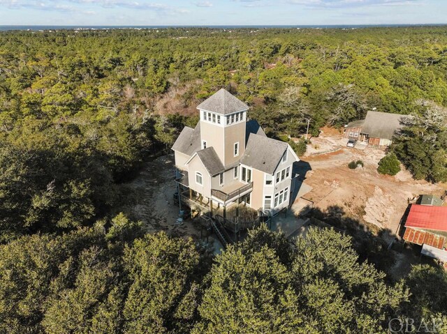 50336 Great Ridge Rd, Frisco, NC 27936 - drone / aerial view with a view of trees