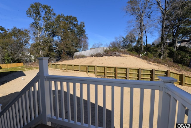 wooden deck with fence