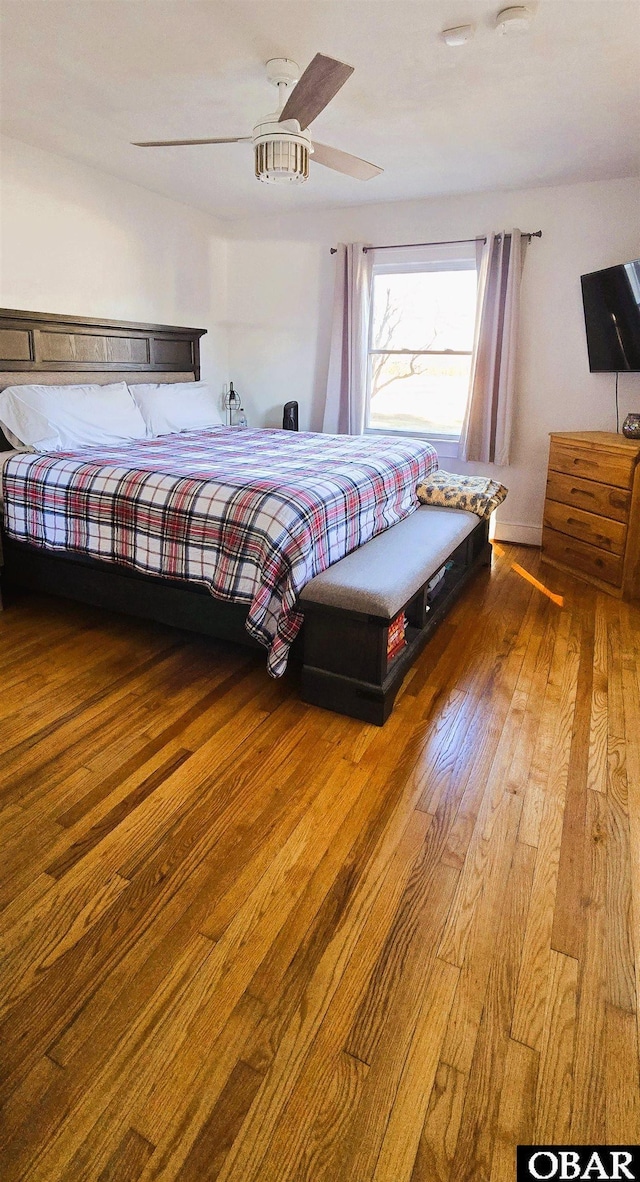 1034 N NC Highway 37, Gates, NC 27937 - bedroom with a ceiling fan and wood finished floors