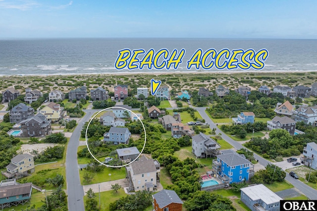 26224 Cutlass Ln Lot 27, Salvo, NC 27972 - bird's eye view of waterfront with a beach