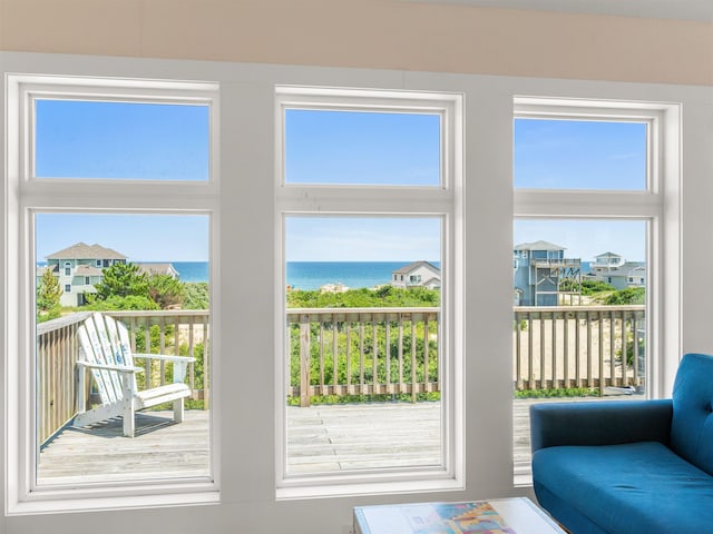 1556 Sandpiper Rd Lot # 33, Corolla, NC 27927 - doorway to outside with plenty of natural light and a water view