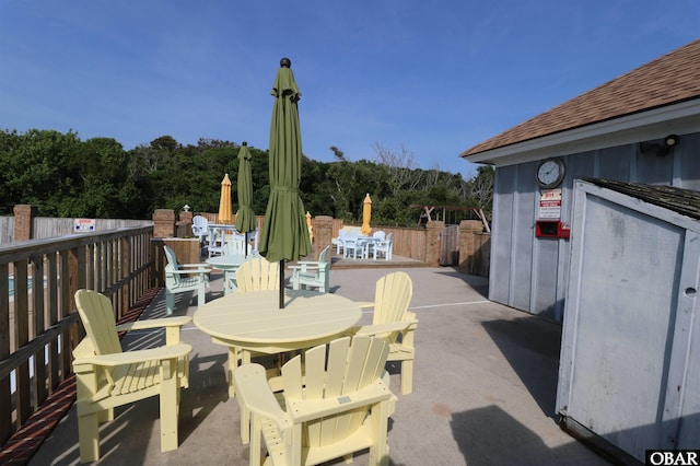 1006 Swordfish Way Unit 1006, Kitty Hawk, NC 27949 - view of patio with outdoor dining space