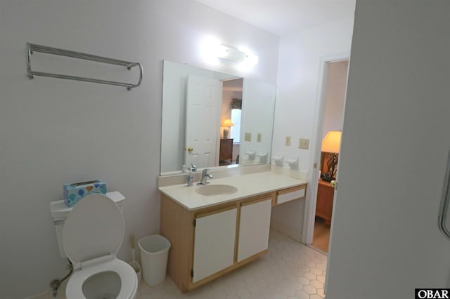 1006 Swordfish Way Unit 1006, Kitty Hawk, NC 27949 - bathroom featuring vanity, toilet, and tile patterned floors