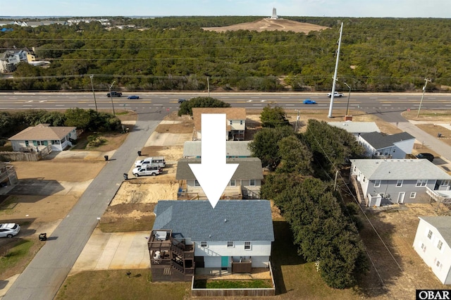 drone / aerial view with a residential view