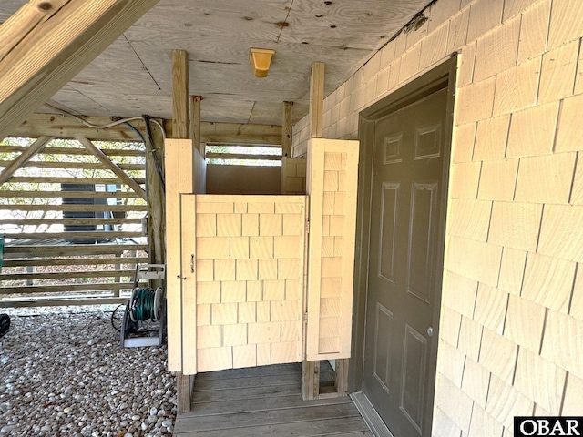 view of exterior entry
