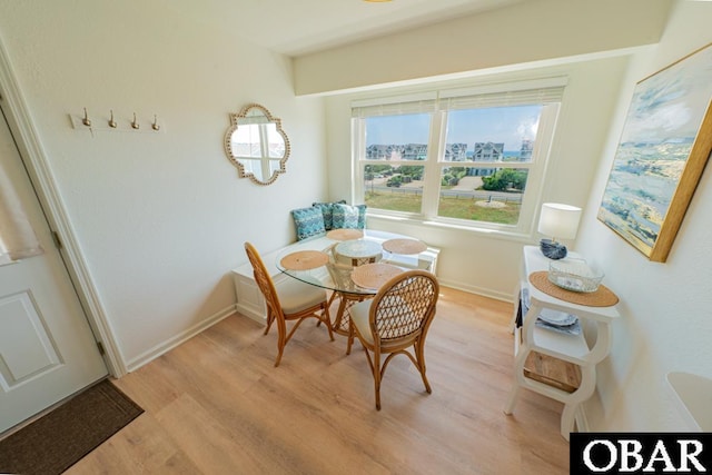 804 S Memorial Blvd Unit 3-D, Kill Devil Hills, NC 27948 - dining space featuring light wood-style floors and baseboards