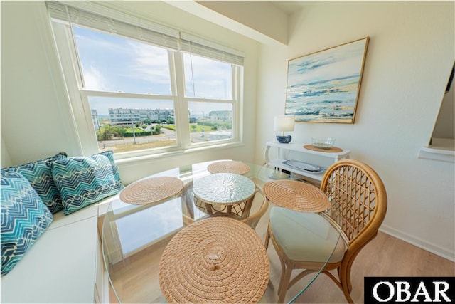 804 S Memorial Blvd Unit 3-D, Kill Devil Hills, NC 27948 - dining room featuring wood finished floors and baseboards