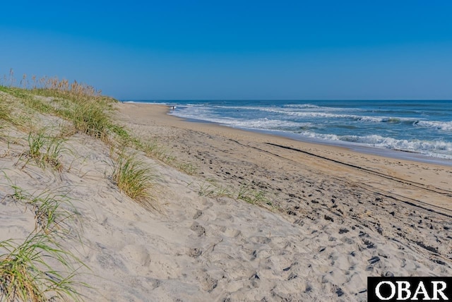 water view featuring a view of the beach