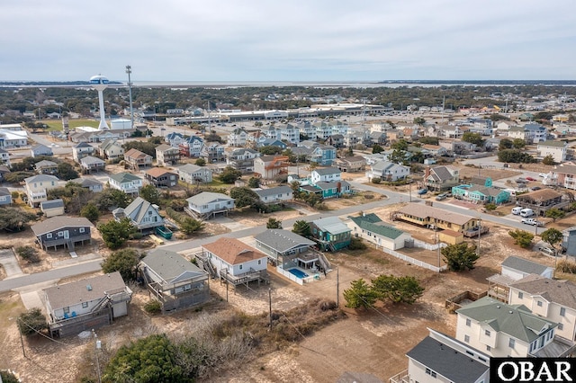 drone / aerial view with a residential view