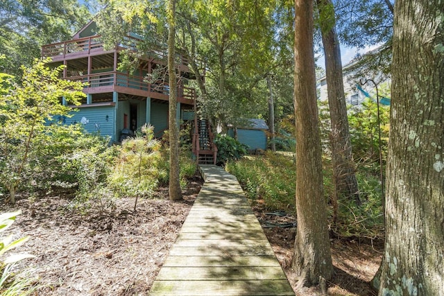 surrounding community featuring stairs