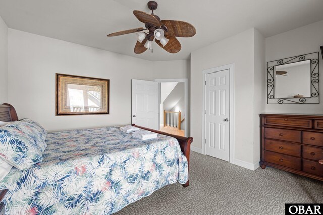 851 Corolla Dr Lot 59, Corolla, NC 27927 - bedroom with ceiling fan, carpet, and baseboards
