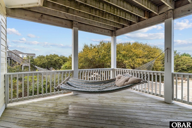 view of deck