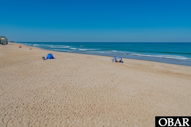 24280 NC Highway 12 Unit 2A, Rodanthe, NC 27968 - property view of water featuring a view of the beach