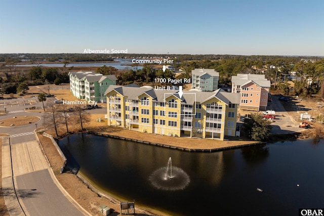 1700 Paget Rd Unit B3, Kill Devil Hills, NC 27948 - drone / aerial view of a nearby body of water and apartment complex / building