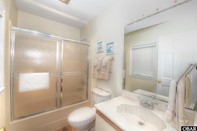 1278 Duck Rd Lot # 51Sh # 4, Duck, NC 27949 - full bathroom featuring vanity, toilet, and combined bath / shower with glass door