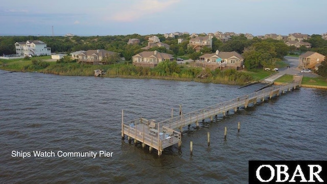 1278 Duck Rd Lot # 51Sh # 4, Duck, NC 27949 - dock area with a water view and a residential view