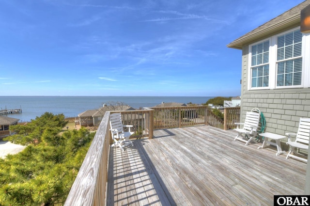 1278 Duck Rd Lot # 51Sh # 4, Duck, NC 27949 - wooden deck with a water view