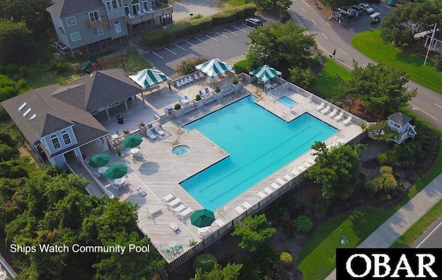 1278 Duck Rd Lot # 51Sh # 4, Duck, NC 27949 - bird's eye view of a pool area
