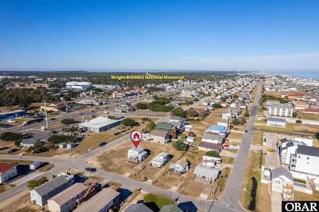 bird's eye view with a residential view