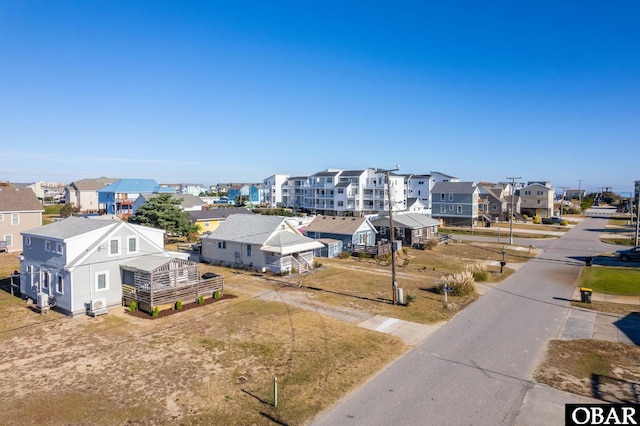 aerial view with a residential view