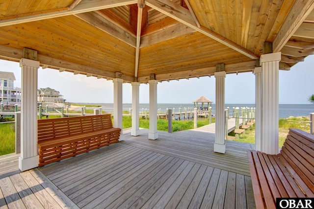 58822 Marina Way Unit 208, Hatteras, NC 27943 - deck featuring a water view