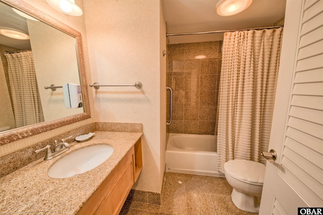 58822 Marina Way Unit 208, Hatteras, NC 27943 - bathroom with vanity and shower / tub combo with curtain