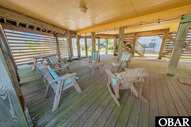 756 Mariner Dr Lot 2, Corolla, NC 27927 - wooden terrace featuring stairs