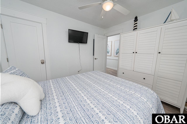 756 Mariner Dr Lot 2, Corolla, NC 27927 - bedroom with a ceiling fan and wood finished floors