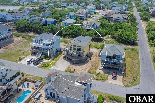 756 Mariner Dr Lot 2, Corolla, NC 27927 - aerial perspective of suburban area featuring a pool