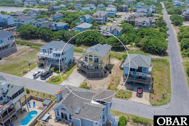 756 Mariner Dr Lot 2, Corolla, NC 27927 - aerial perspective of suburban area featuring a pool