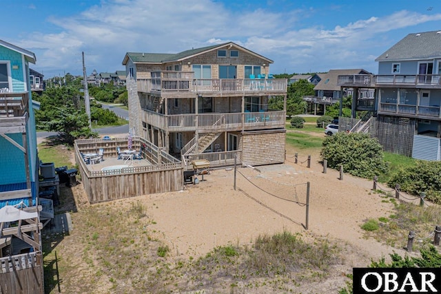 25259 Sea Isle Hills Dr Lot 7, Waves, NC 27982 - back of property with stairway