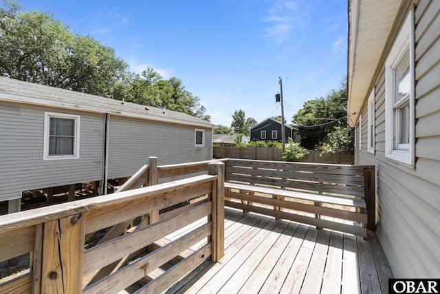2018 Yorktown St Lot # 1365, Kill Devil Hills, NC 27948 - wooden terrace with a fenced backyard