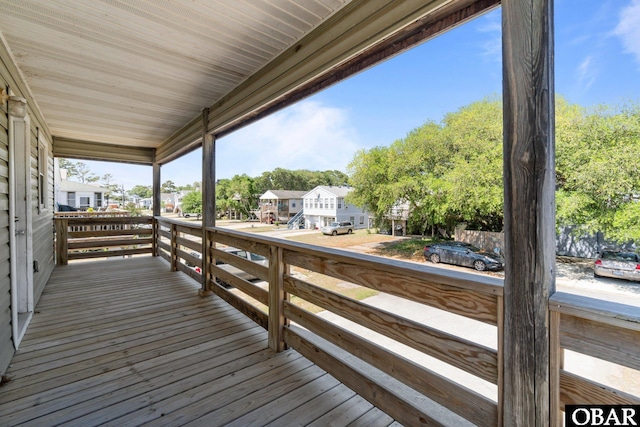 2018 Yorktown St Lot # 1365, Kill Devil Hills, NC 27948 - wooden terrace featuring a residential view and a porch
