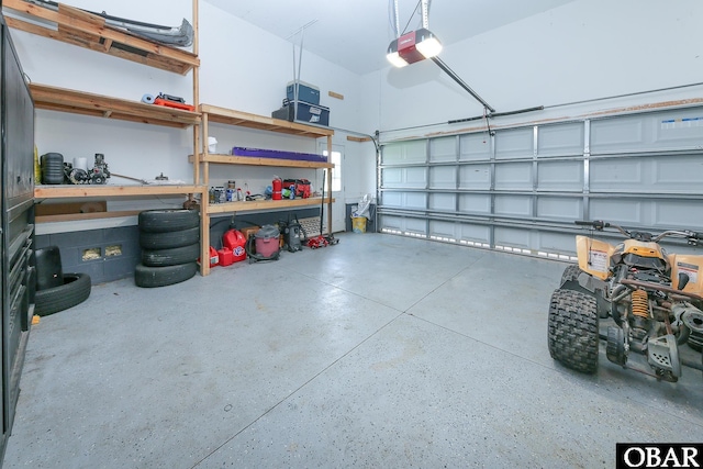 284 Old Swamp Rd, South Mills, NC 27976 - garage featuring a garage door opener