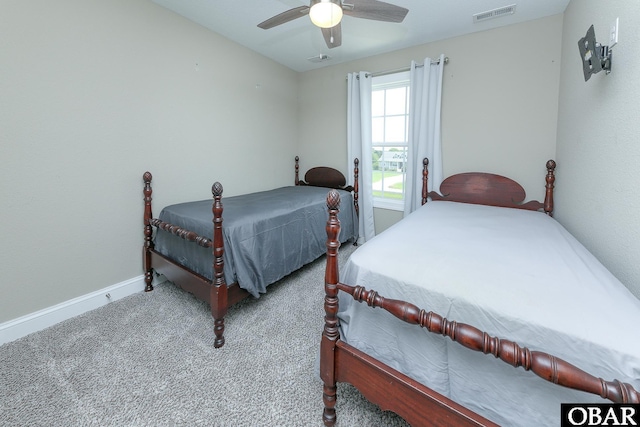 284 Old Swamp Rd, South Mills, NC 27976 - bedroom featuring carpet and a ceiling fan