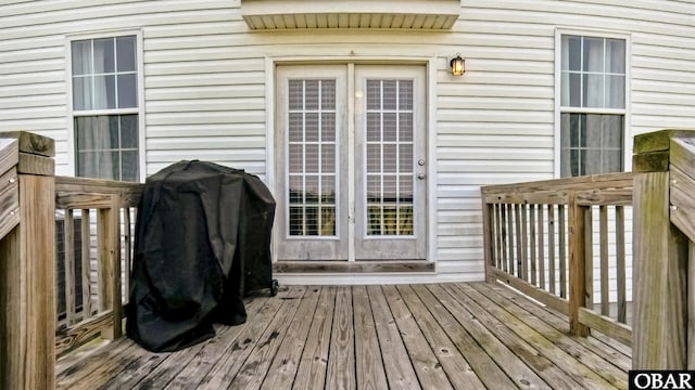 284 Old Swamp Rd, South Mills, NC 27976 - wooden terrace with grilling area